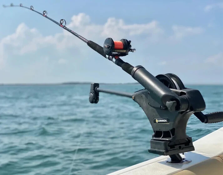 DRM 100 Boat Fishing Rod Holder Downrigger 9" Gimbal Mount Dev Fishing