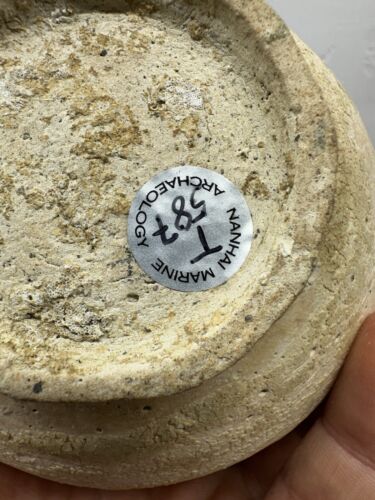 Antigua botella china de porcelana naufragio de Turiang 1370 dC certificado de autenticidad Ming Sukhothai - Imagen 7 de 13