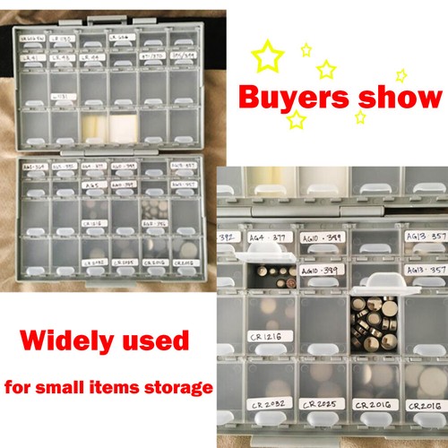 Aidetek 2pcs BOX-ALL-48 Compartments Empty Tiny Small Parts Storage Case USA - Picture 6 of 11