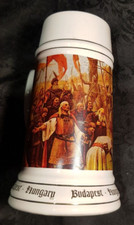 Munkacsy Mihaly Bierkrug &nbsp;Budapest Hungary 1 Liter H. 22 cm D.  12 cm