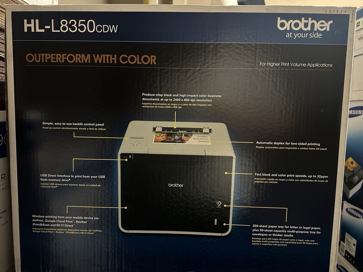 Brother HL-L8350CDW Color Laser Printer | eBay Brother HL-L8350CDW Color Laser Printer | eBay