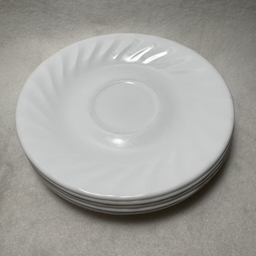 Corelle White Cup Saucer Enchantments Elegance Wavy Design USA Coffee or Tea Cup - Picture 6 of 7