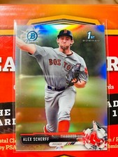  2017 Bowman Chrome | 1st Bowman | Refractor | Boston Red Sox | Alex Scherff