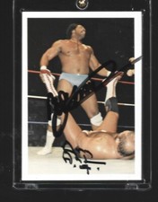 62  Arn Anderson Ron Simmons signed 1988 NWA Wrestling Card w/COA  FREE SHIPPING