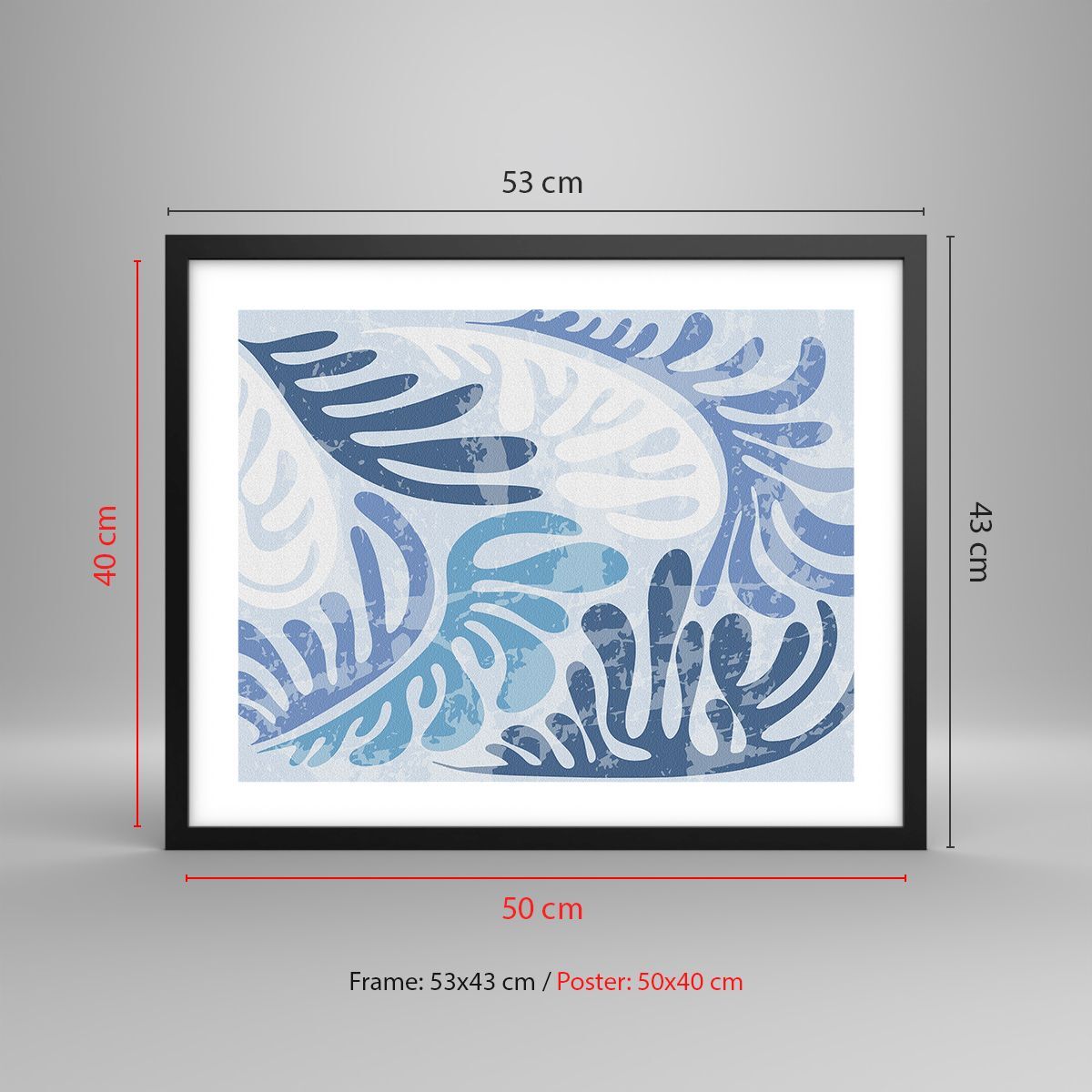 Affiche Poster 50x40cm – Style Minimaliste Abstrait, Déco Murale Moderne