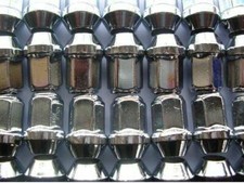 4 x Radmuttern Chrom M12x1,5 Kegelbund SW19 Ford Capri Granada Alufelgen D6C 