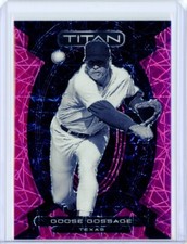 2023 Panini Chronicles Titan GOOSE GOSSAGE Rangers Pink Velocity Prizm 7/17