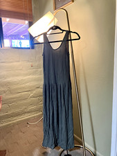 NWT EVERLANE The Rib Soft Knit Scoop Neck Dress Olive Green XSmall