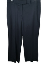 Brooks Brothers 346 Women's Dress Pants Size 10 Dark Blue Caroline Fit 100 Wool