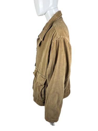 Eddie Bauer Mens 2XL Jacket Corduroy Tan Full Zip Cotton Vintage Korea Outdoor - Picture 3 of 12