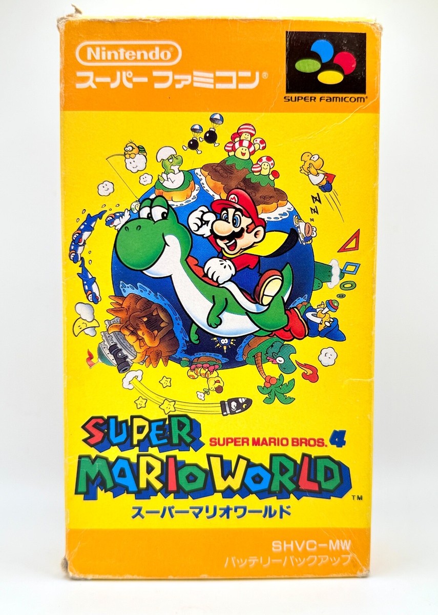 Nice SUPER MARIO WORLD Nintendo Super Famicom Japanese - Ships