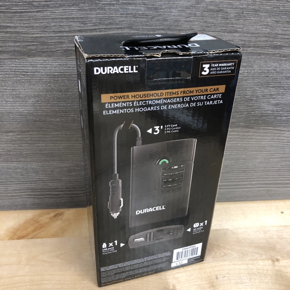 Duracell Power 150 Watt Portable Power Inverter Brand New - Image 3 of 3