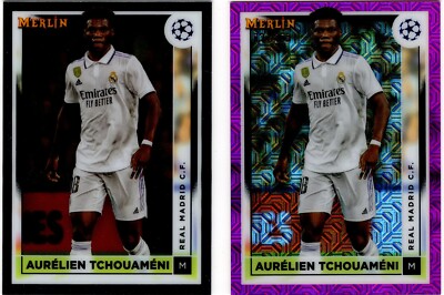 (2x) 2023 Merlin Soccer Aurelien Tchoumeni PINK/275 UNLIMITED SHIPPING FOR $4.00