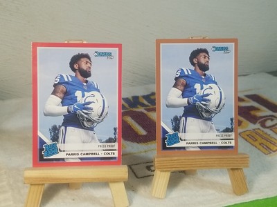 Parris Campbell 2019 Donruss Rated Rookie Press Proof Red Parallel SP #315 BOGO!