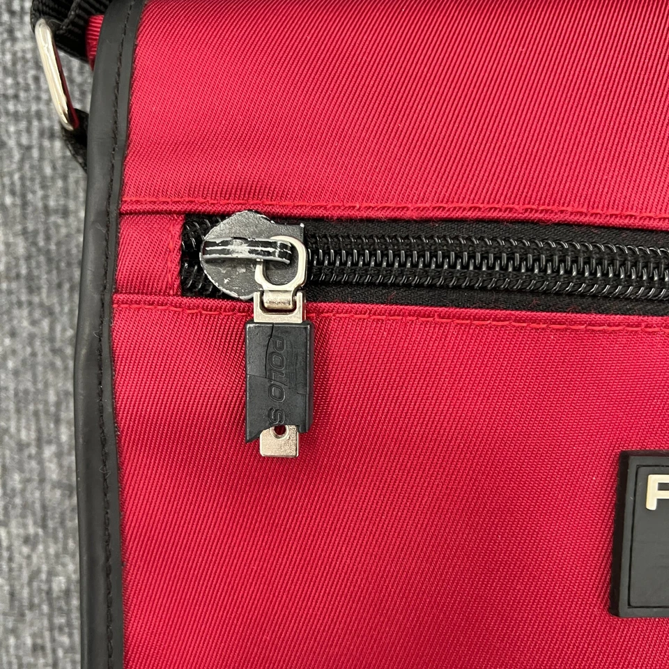 Bolso Bandolera Vintage Polo Sport Ralph Lauren Nylon Rojo Años 90 Y2K Retro Foto 3 de 4