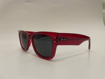 Ray-Ban Mega Wayfarer Polished Transparent RED RB0840S 6679/B1 51MM