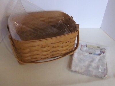 Longaberger 2007 LUNCH BOX Basket + Protector + Liner