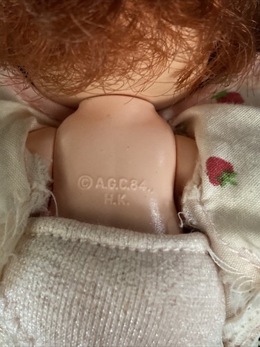 Vintage 1984 Baby Doll Red Head American Greeting Cards AGC 84 Hong Kong - Picture 9 of 9