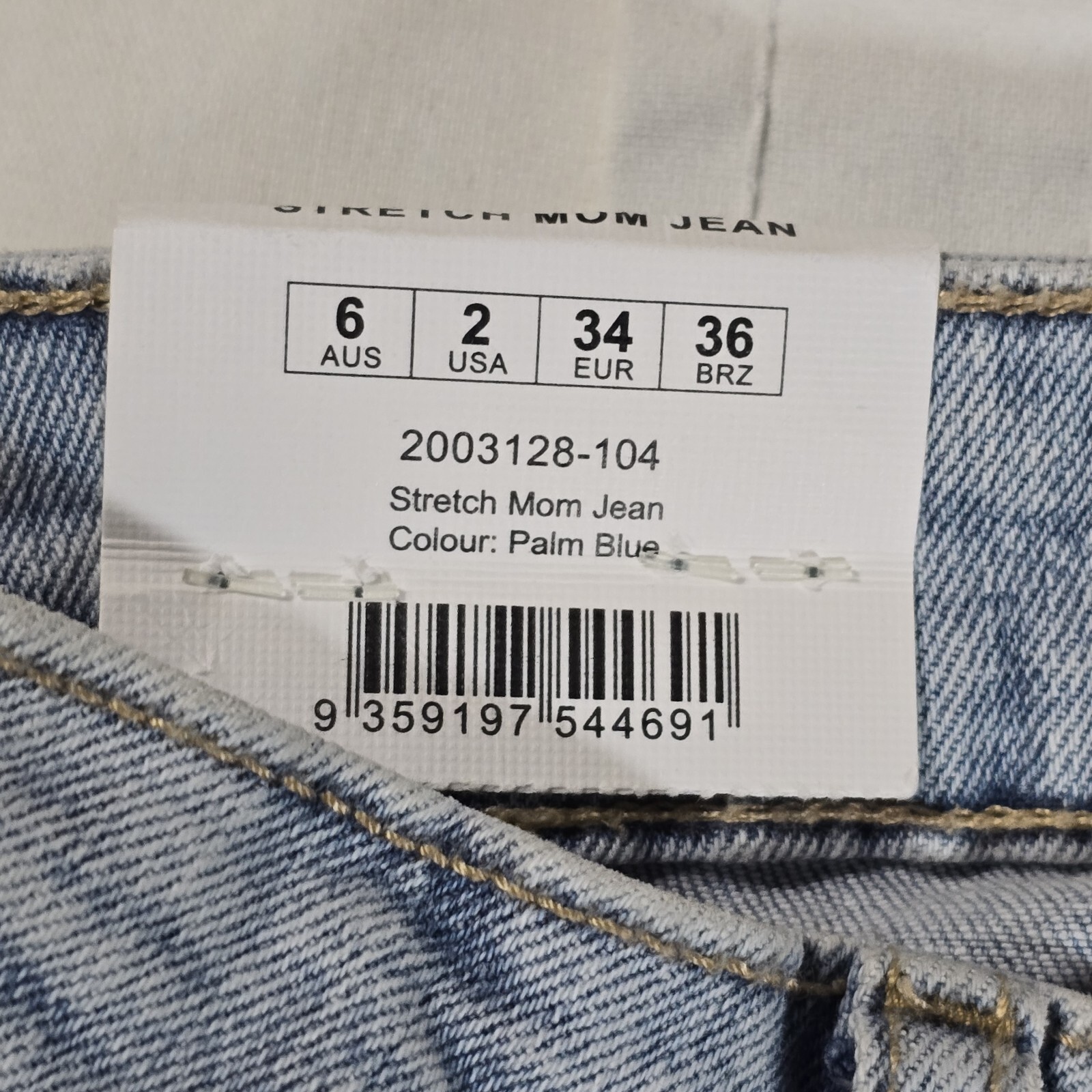 Only Blue Cotton Mom Jeans