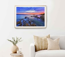 Pacific Ocean Coast & Tathra Beach Poster Premium Quality Choose your Size