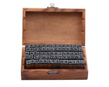 Alphabet and Number Rubber Stamps 70 pcs Vintage Wooden for Crafts and Kids