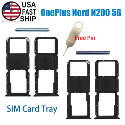 SIM Card Tray MicroSD Holder Slot + Pin For OnePlus Nord N200 5G DE2118 DE2117