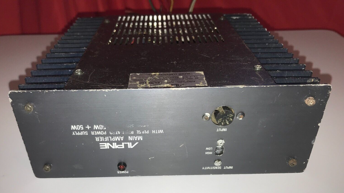 Alpine Main Car Amplifier Model 3002 Untested . | eBay