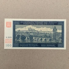 Bohemia & Moravia 100 Korun "SPECIMEN" Banknote 1940 P6as Pre WW2 Currency B999