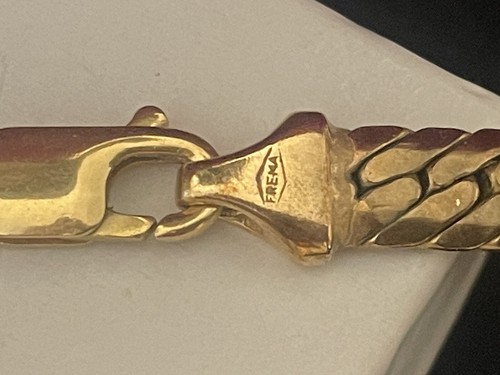 COLLAR ESPIGA ORO 14K VINTAGE HECHO EN ITALIA FIRMADO GRADUADO FREMA - Imagen 9 de 15