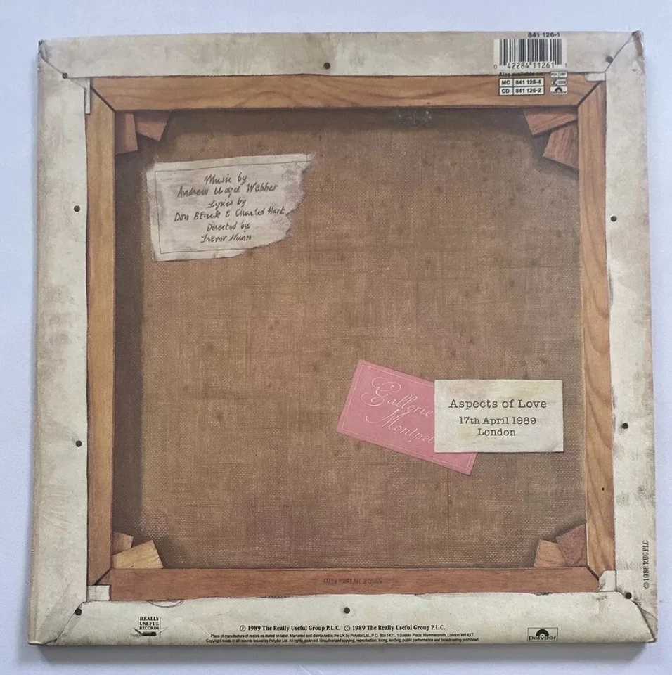 Andrew Lloyd Webber - Aspects Of Love Double Lp Record Gatefold Sleeve Vg+ / Ex - Image 3 of 4