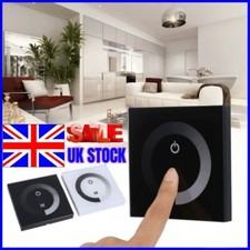 DC 12V-24V Touch Panel LED Lights Dimmer Smart Controller Wall-Mounted Switch