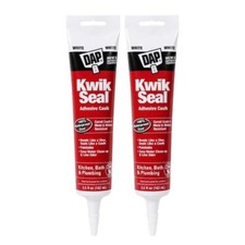 DAP Kwik Seal 5.5 oz. White Kitchen and Bath Adhesive Caulk 2-Pack 
