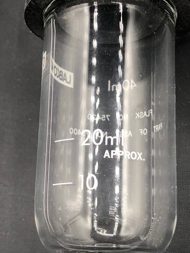 LABCONCO Borosilicate Glass 40 mL Fast-Freeze Flask 7540000 (1/cs) - 第 4/8 張圖片
