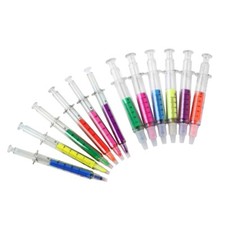 Highlighter Marker Set-Syringe Highlighters 6 Colors Aesthetic Highlighter