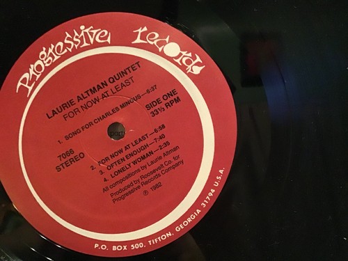 LAURIE ALTMAN  QUINTET  LP*  FOR NOW AT LEAST * PROGRESSIVE LABEL 7066 * 1982 - Picture 6 of 6