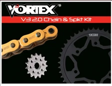 SUZUKI 2015-2017 GSXS1000 VORTEX 520 CHAIN & STEEL SPROCKET KIT 16-44 BLK/GLD -1