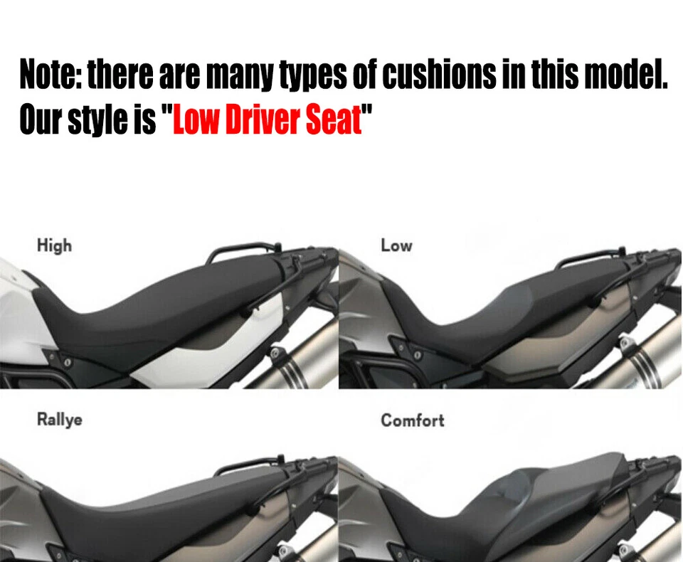 Fit For BMW F650GS F800GS F700GS 2008-2016 Low Driver Passenger Seat Pad Cushion - Image 3 of 4