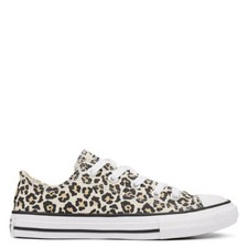 Converse Chuck Taylor All Star OX Kids' Leopard Low Top Sneakers Size 12.5