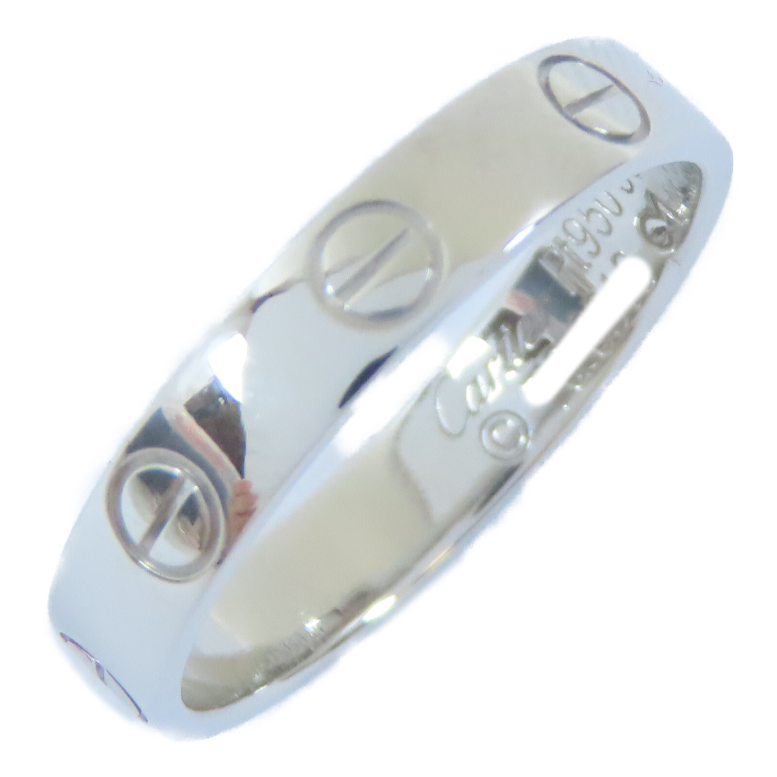 Cartier Love Wedding Band in Platinum PT950 Size US 6.5 Model #53-image