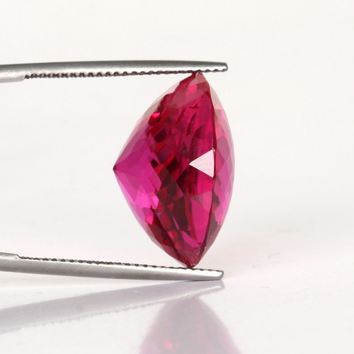 Lab-Created 24. Carat Round Cut Red Ruby Loose Gemstone For Jewelry Making - Picture 2 of 3