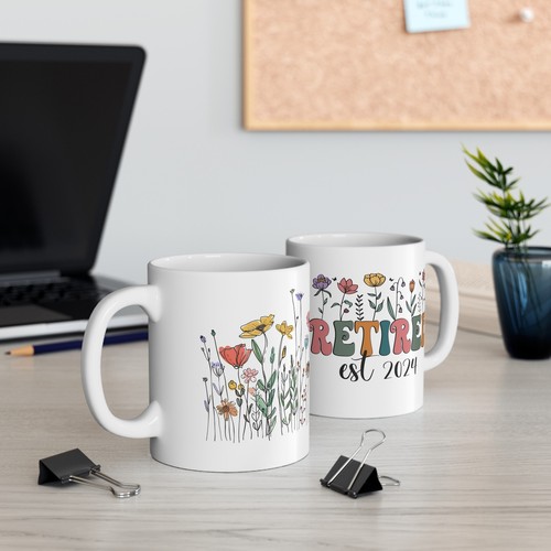 Taza de café jubilación 2024 regalos personalizados para amigos jubilados regalos para jubilación - Imagen 9 de 16
