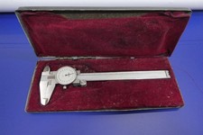 Vintage Mitutoyo Hardened Stainless 6" 150mm .001" Dial Caliper - Japan
