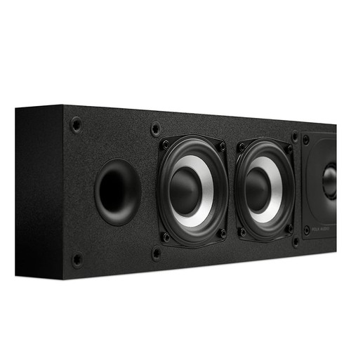 POLK AUDIO Monitor XT Series Slim Center Speaker Matte Black MXT35 - Afbeelding 7 van 9