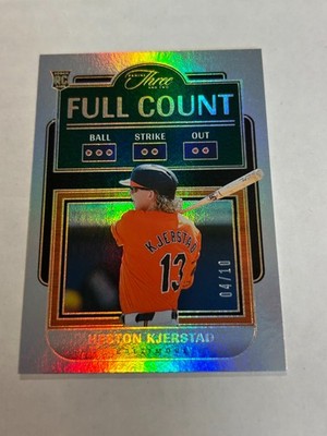 2024 PANINI THREE AND TWO HESTON KJERSTAD 4/10 FULL COUNT GOLD FOIL ROOKIE SSP