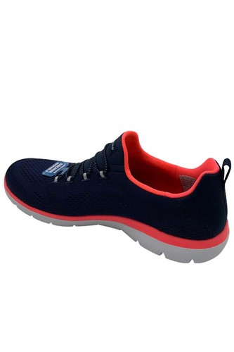 Skechers Summits waschbare Netz-Bungee-Slipper perfekte Ansichten marineblau - Bild 3 von 3