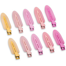 10 Pcs Creaseless No Crease No Bend Flat Hair Clips For Styling Non Slip Makeup