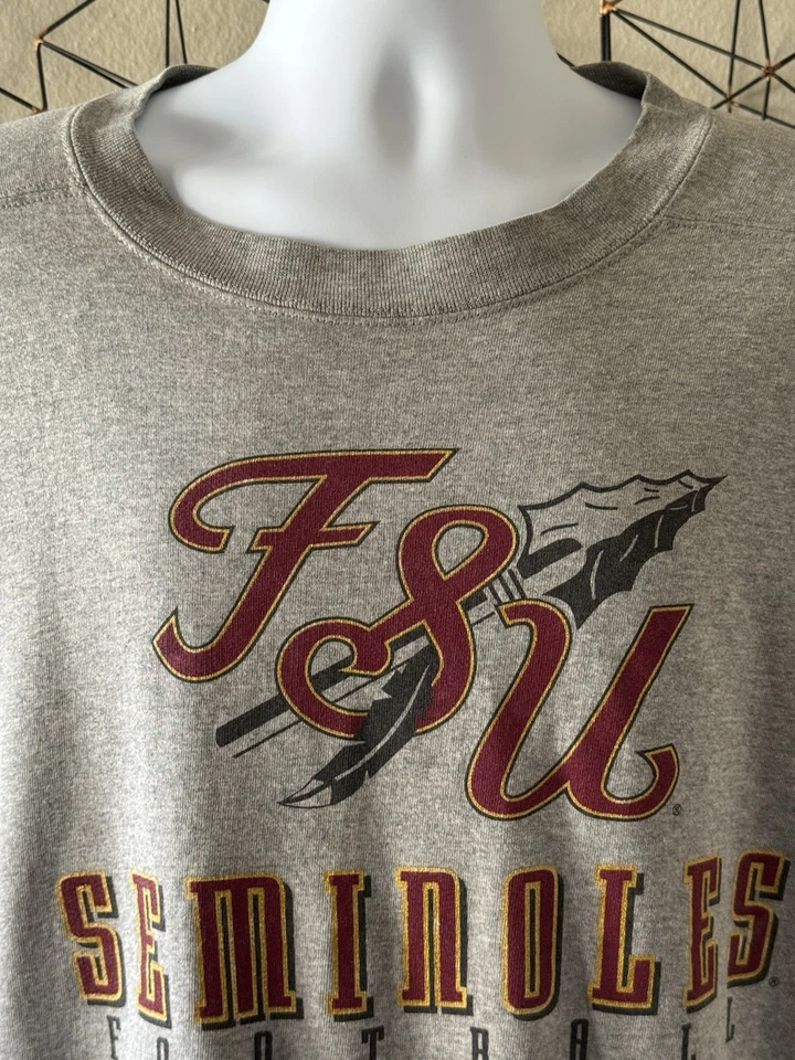 90s Vintage Nike FLORIDA STATE SEMINOLES Football Crewneck Sweatshirt - Men’s XL - Image 3 of 4