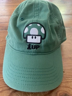 Nintendo Super Mario Green Luigi Mushroom Cotton Baseball Hat One Size Fits Most - Image 1 of 4