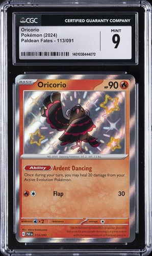 Oricorio graded CGC 9 for sale on eBay