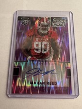 2016 Panini Prizm Purple Pulsar Prizm Jarran Reed Auto RC 3/99 Alabama #239